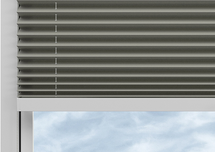 Solaris, Pewter Grey - Stick Fit Pleated Blind - Image 11
